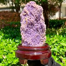 1.6LB Beautiful Natural Purple Grape Agate Chalcedony Crystal Mineral Specimen picture