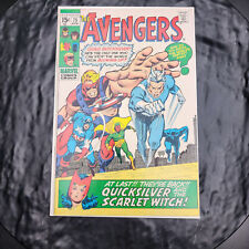 Avengers #75 JOHN BUSCEMA MARVEL Comic 1st AKRON Black Panther Scarlet Witch picture