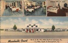 Georgetown,KY Marshall's Court Scott County Kentucky MWM Linen Postcard Vintage picture