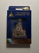 2022 Walt Disney World 50th Anniversary Cinderella Castle Pink Hinged Jumbo Pin picture