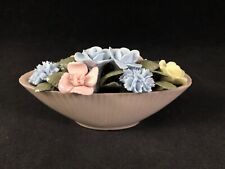 Vintage Miniature Royal Adderley Bone China Porcelain Oval Flower Bouquet 4 1/2