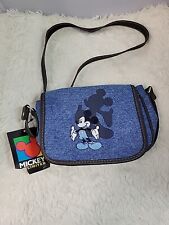 Vintage Y2K Mickey Unlimited Mickey Mouse Mini Denim Purse Crossbody Travel NWD picture