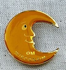 OM Wisconsin Crescent Moon Pinkback Lapel Pin Odyssey Of The Mind picture