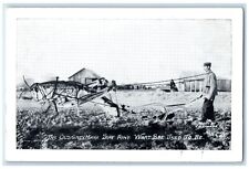 c1930's Exaggerated Grasshopper Farming The Old Grey Mare Vintage Postcard picture