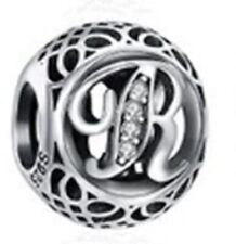 New Pandora Sterling Silver Authentic Vintage Initial Alphabet Letter R Charm picture