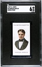 1920 Charlie CHARLES CHAPLIN Smith’s Cigarettes Cinema Stars Card #4 SGC 6 EX-NM picture