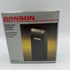 NOS Vintage RONSON Micro Foil Shaving System Angled Head RFS-2/523 New Sealed picture