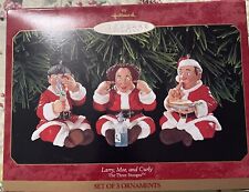 Lot of 3: Vintage 1999 Halmark Keepsake Three Stooges Christmas Ornaments picture