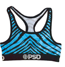 PSD Neon Zebra Womens Sports Bra size Large (Bra Size 34DD - 40B) NWT picture