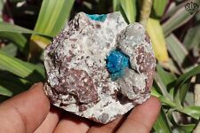 210 gm Amezing Natural Cavansite crystal flower Heulandite base rough specimen picture