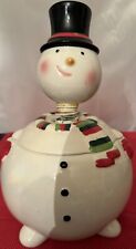   Vintage Snowman Bobblehead Lucerne Cookie Jar  picture
