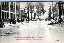 ERIE PA -French Street Between 11th And 12th Streets Flood District Aug. 3, 1915 picture