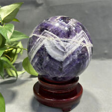 7.81LB Natural Dreamy Amethyst Quartz Sphere Crystal Ball Reiki Repair 130mm picture