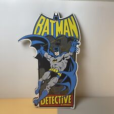 VTG/Retro Style DC Comics Batman Collectible Wooden Sign Wall Hanging 15.25x9.5” picture