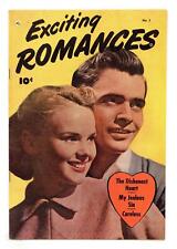 Exciting Romances #1 VG+ 4.5 1949 picture