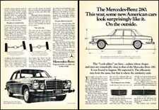 1975 Mercedes Benz 280 Sedan 2-page Advertisement Print Art Car Ad J636A picture