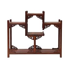 Brown Wood Tower Shape Table Top Curio Display Easel Stand ws2899 picture