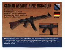 German MKB42(H) Assault Rifle  Atlas Classic Firearms Card picture