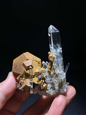 Rare  Natural Lemuria rough ore , symbiotic pyrite, high energy rough stone gem picture