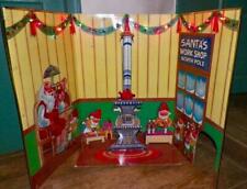 Telco Creations Motionette Santa's Workshop Christmas Store Display Lights 1992 picture