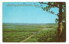 Decorah Iowa IA Postcard Greetings Wisconsin River c1950s picture