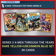 SERIES 3 X-MEN THROUGH THE YEARS-RARE+UNC 30 CARD SET-TOPPS MARVEL COLLECT picture