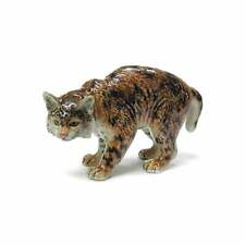 Northern Rose - Bobcat Home Decor Animal - Miniature Porcelain Figurine picture