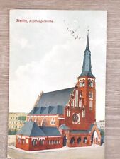 POLAND GERMANY SZCZECIN STETTIN BUGENHAGENKIRCHE Postcard OTTMAR ZIEHER C1910S picture