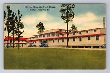 Camp Livingston LA-Louisiana, Service Club, Guest House, Vintage Postcard picture