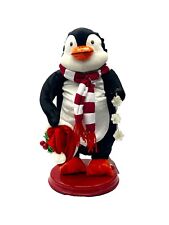 Gemmy Animated Spinning Snowflake Penguin Jingle Bells Christmas Works SEE VIDEO picture
