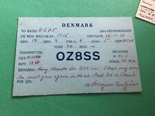 Denmark  QSL Radio card 1936 to Radio G60F A15307 picture