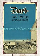 1910s Dart Farm Tractors equipment agricultural Trucks metal tin sign picture