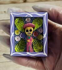 Nicho Mexicano Iman Catrinas Mexican Magnet Sugar Skulls Shadow Box Nicho picture