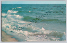 Surf Scene by Fort Walton Beach Florida Posted 1968 picture