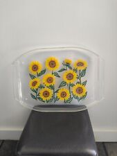 Vintage Acrylic/Lucite Sunflower Serving Tray picture