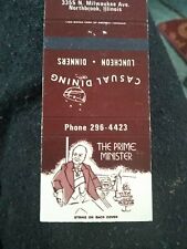 Vintage Matchbook Cover A21 Collectible Ephemera Northbrook Illinois prime  picture