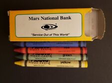 Vintage Mars National Bank Prang Crayons 4 Pack 1980-1990s Mars, PA Pennsylvania picture