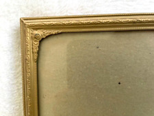 ANTIQUE VINTAGE HEAVY ORNATE 8x10 BI-FOLD HINGED GOLD PICTURE FRAME picture