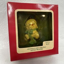 Carlton Cards Christmas Ornament 1989 Grandson's First Christmas Little Frostee picture