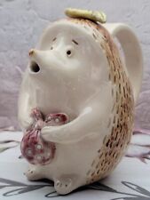 Handmade Ceramic Teapot/ Creamer Slavic culture Collectable Hedgehog in a fog picture