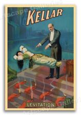 Kellar’s Levitation Magic Trick 1900 Vintage Style Magician Poster - 24x36 picture
