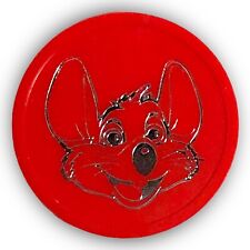 Extremely Rare 2015 Chuck E Cheese Pizza Original Red Token Poker Chip - HTF picture