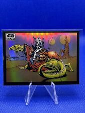 2022 Topps Chrome Star Wars Galaxy REFRACTOR STORMTROOPER SURVEYING THE DESERT picture