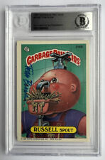 TOM BUNK 1987 GARBAGE PAIL KIDS SIGNED CARD #316B RUSSELL SPOUT BECKETT BAS SLAB picture
