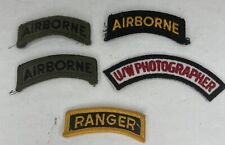 Lot of FIVE: Military Patches Including Three Airborne Patches picture