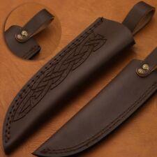 Beautiful Leather sheath fits 8inches 9 inches and 10 inches  Tan picture
