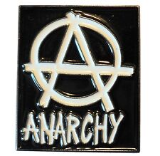 Anarchy 1970s Punk Rock Biker Symbol Protester Anarchist MOD Enamel Pin Badge picture