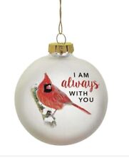 Caring Cardinal Christmas Ornament In memory Of 3.95” NIB Enesco picture