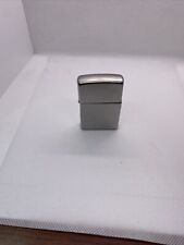 Zippo Lighter Jan 2013 Brushed Silver Tone Hinge Appear To Be Bent   picture