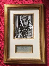 Rudolph Valentino ,autographed Signed Cheque In 20x12”   Display + COA picture